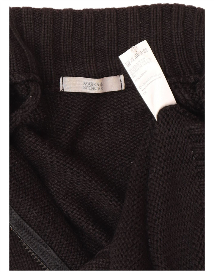 Marks & Spencer - Cárdigan para mujer, talla 40, tamaño mediano, acrílico negro