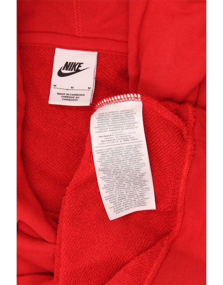 Nike - Sudadera con capucha para hombre, color rojo medio, algodón
