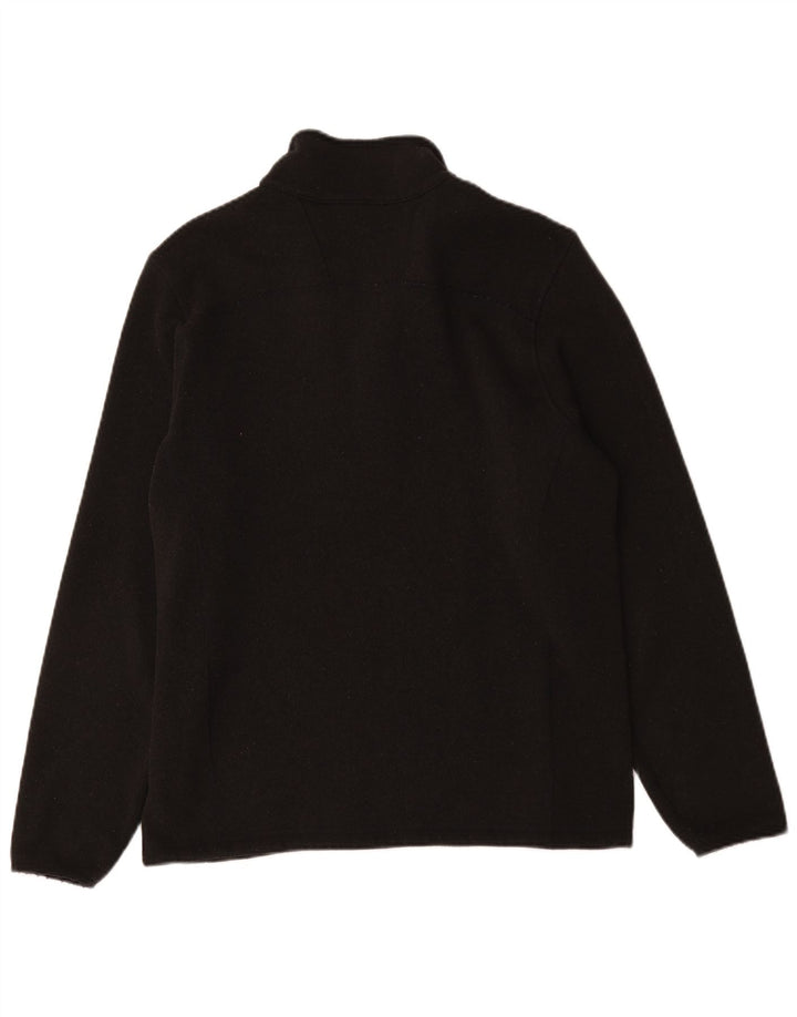 The North Face Jersey De Cuello Con Cremallera Para Hombre Negro Mediano