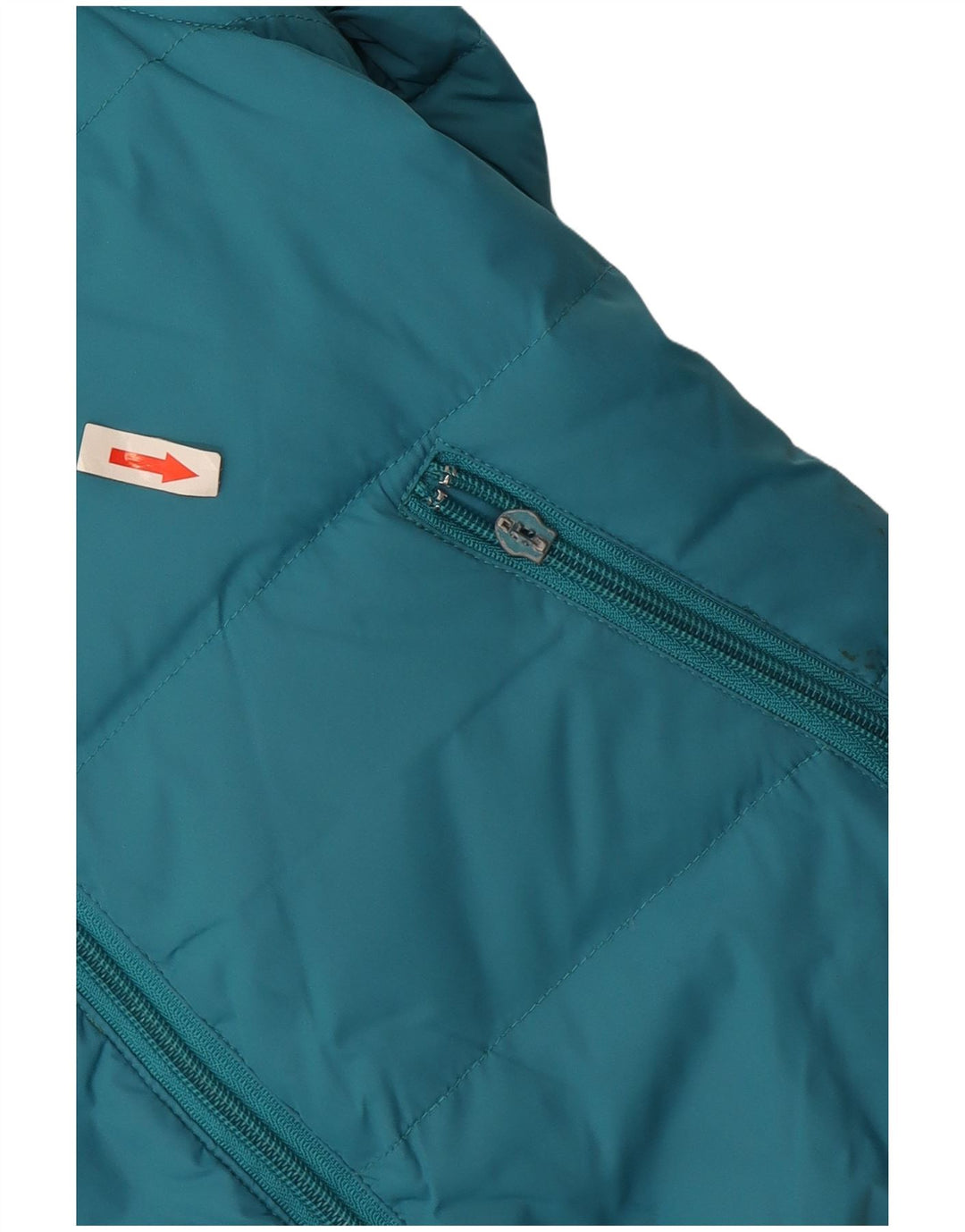 Benetton Chaqueta Acolchada Reversible Con Capucha Niña 7-8 Años Azul Mediano