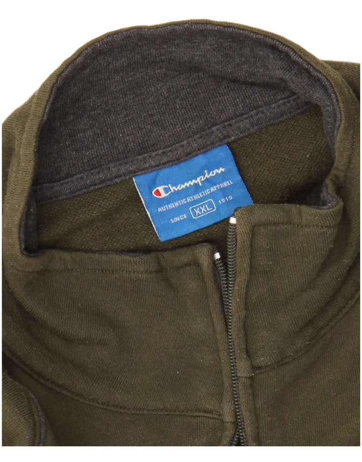 Champion Chaqueta de Chándal para Hombre 2XL Caqui