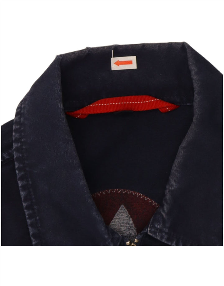 Murphy & Nye Chaqueta Bomber para Hombre UK 38 Mediana Azul Marino Algodón