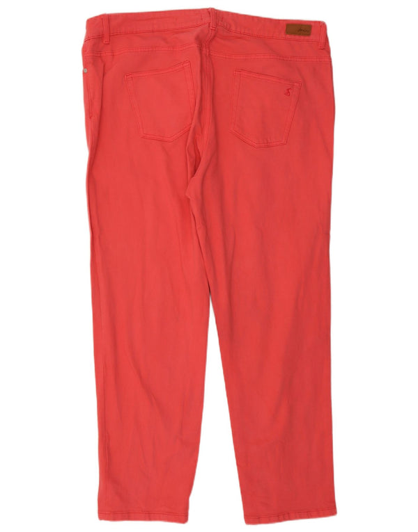 Vaqueros ajustados para mujer Joules Girlfriend UK 18 XL W38 L29 Algodón rojo
