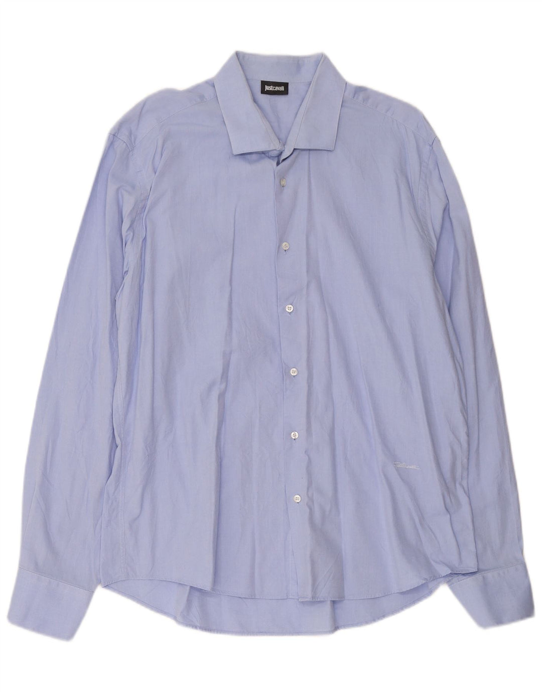 Camisa Just Cavalli Hombre Talla 45 17 3/4 XL Azul