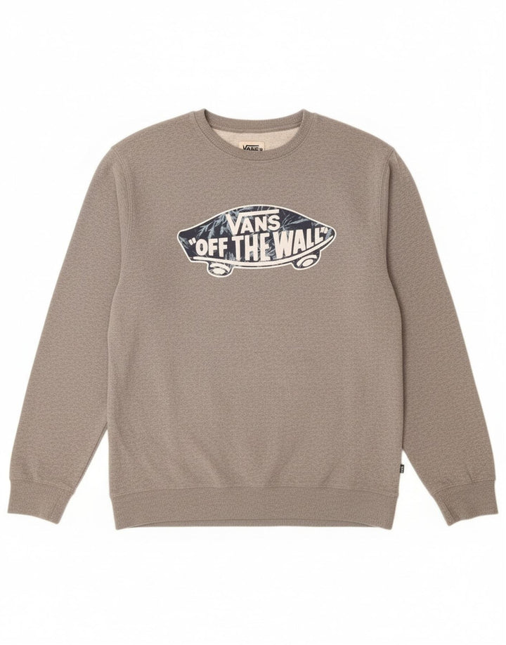 Vans Hombre Graphic Sudadera Jumper XL Gris Algodón