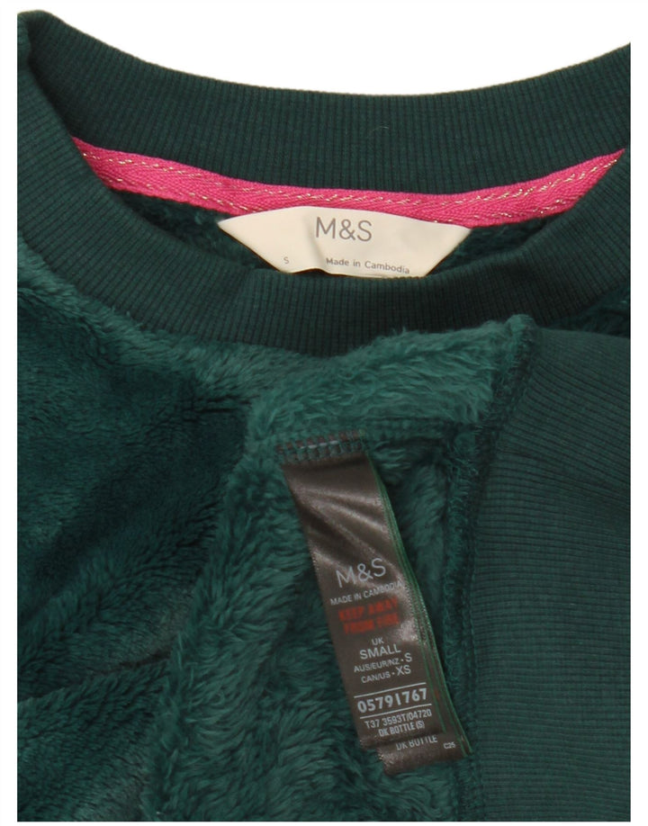 Marks & Spencer - Sudadera corta extragrande para mujer, talla S, color verde