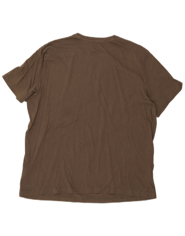 Reebok Camiseta gráfica para hombre Top 2XL Caqui Algodón