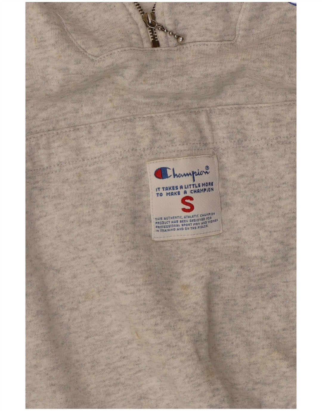 CHAMPION Jersey con capucha gráfico extragrande para mujer UK 10 Small Grey