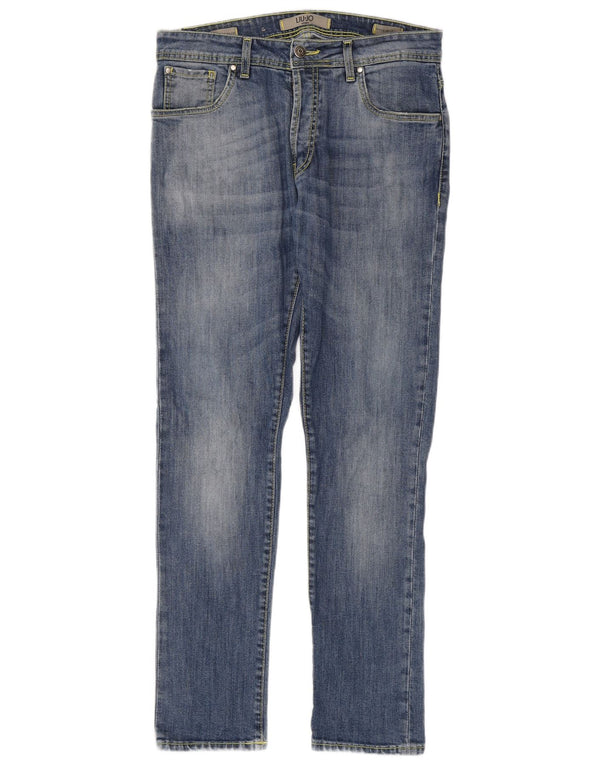 Liu Jo Jeans ajustados para hombre IT 45 Small W30 L30 Algodón azul