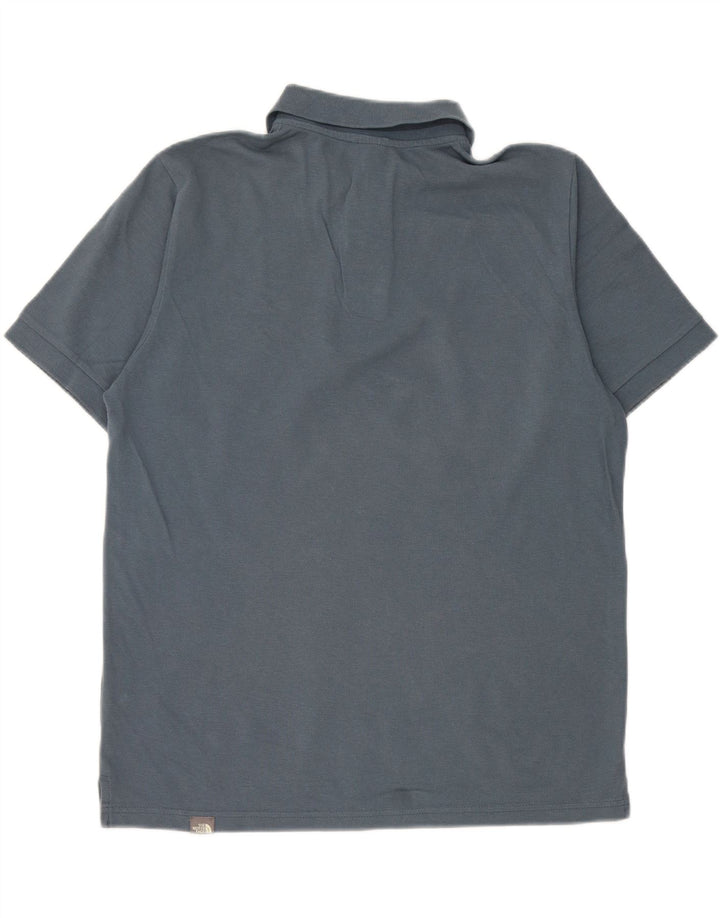 Polo The North Face Hombre Algodón Azul Medio