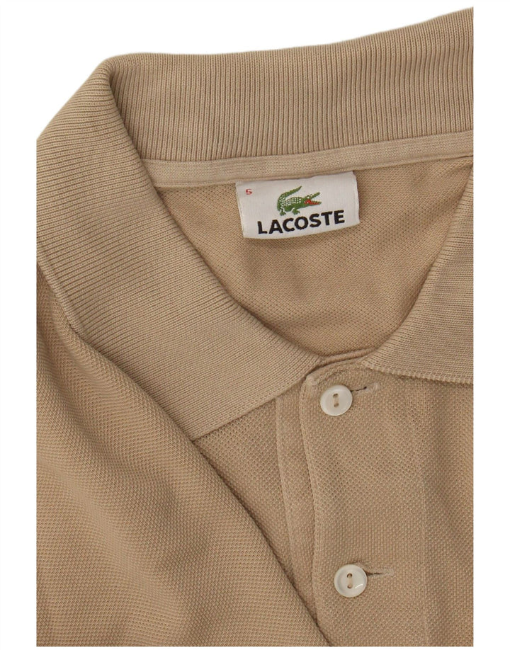 LACOSTE Polo para hombre talla 5 grande algodón beige