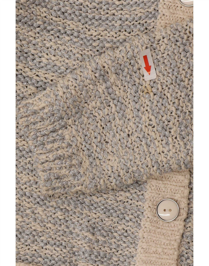 Marks & Spencer - Cárdigan para mujer, talla 40, talla mediana, color plateado