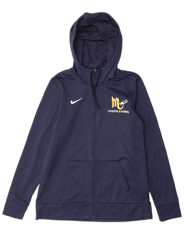 Nike Mars Cheerleading Zip Sudadera con capucha para mujer UK 12 Medium Azul marino