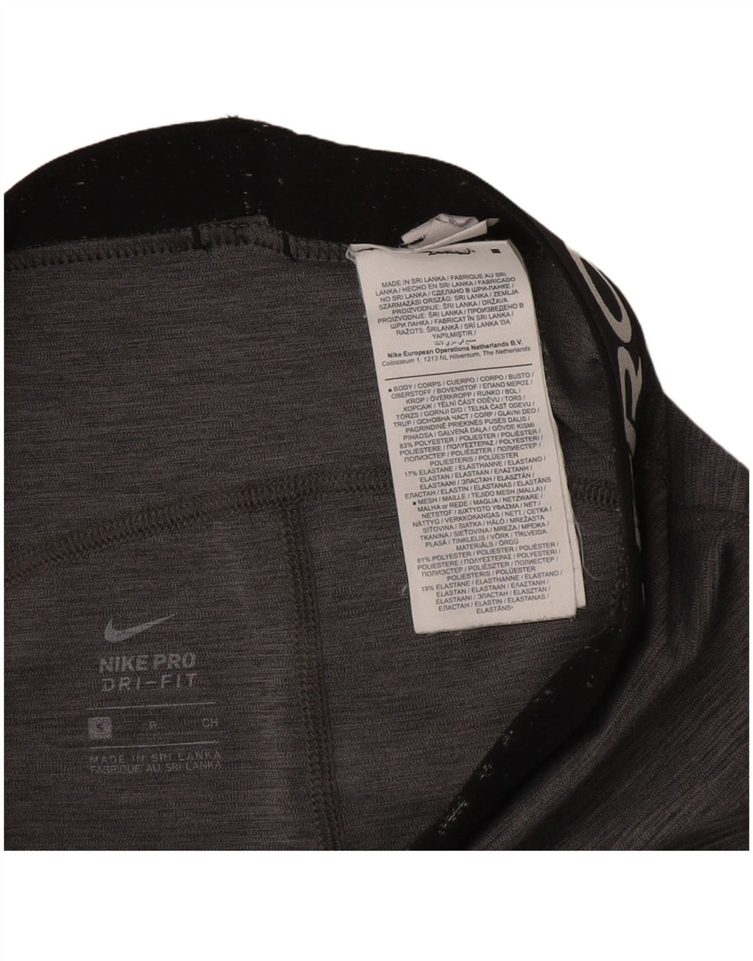 Nike Leggings gráficos Dri Fit para mujer UK 10 Pequeño poliéster moteado gris
