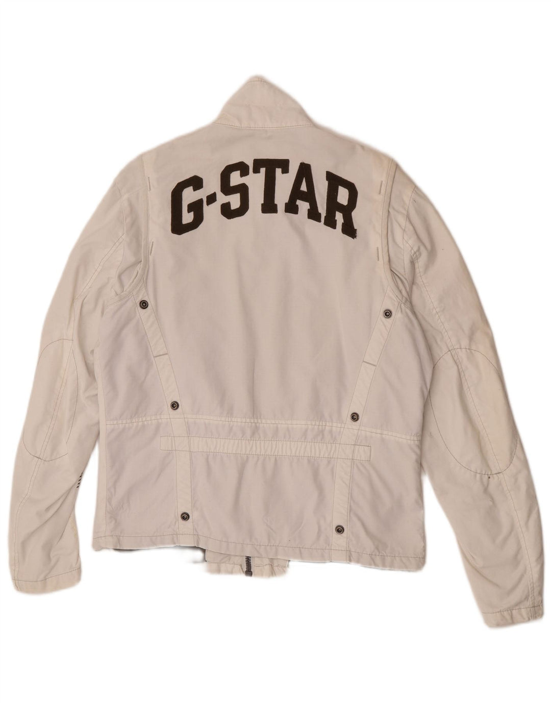 G-Star Chaqueta utilitaria gráfica para hombre Reino Unido 40 Grande Algodón blanco