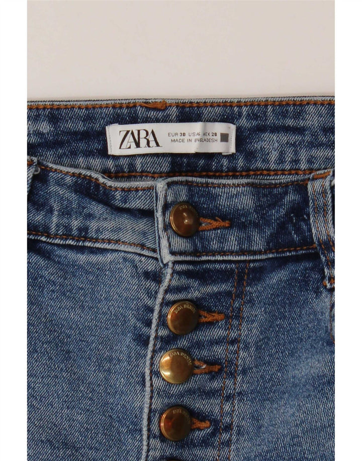 Zara Jeans Bootcut para Mujer EU 38 Small W28 L25 Algodón Azul