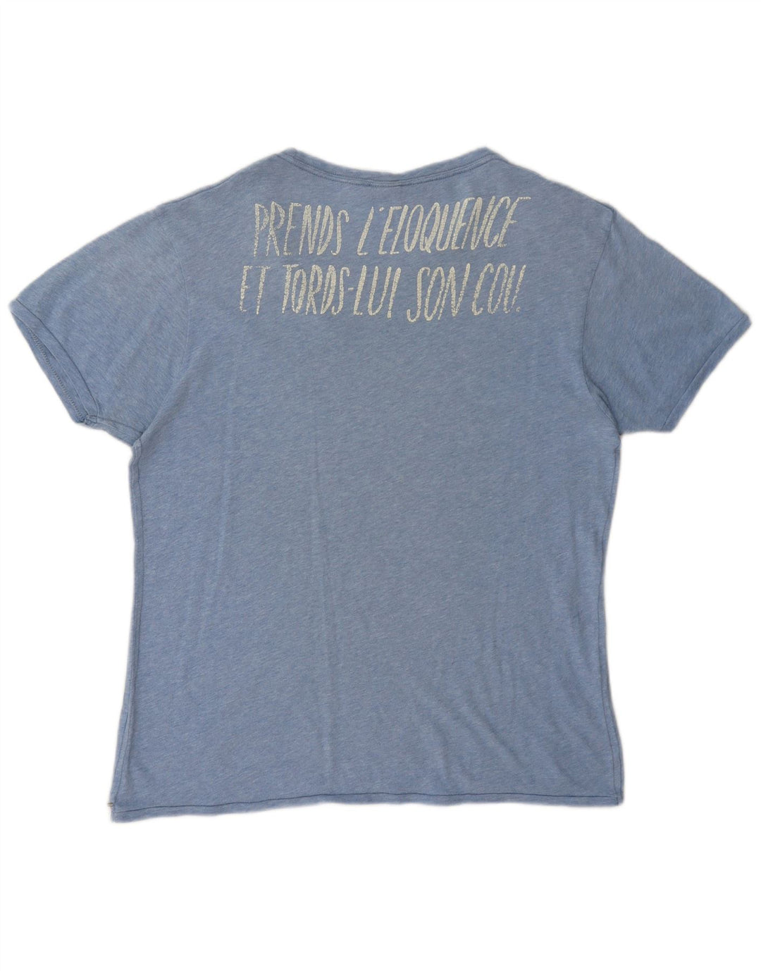 Scotch & Soda Hombre Camiseta Gráfica Top XL Azul