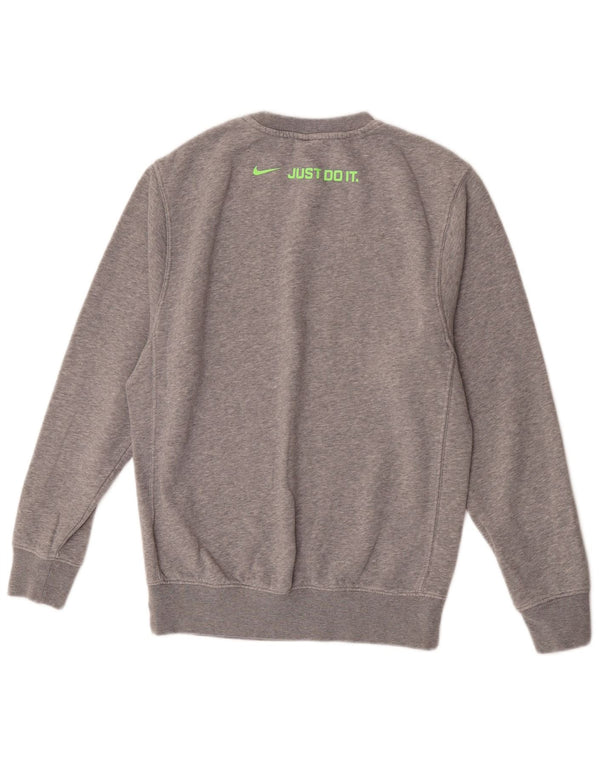 Nike Hombre Sudadera Gráfica Jumper XS Gris Algodón Deportes