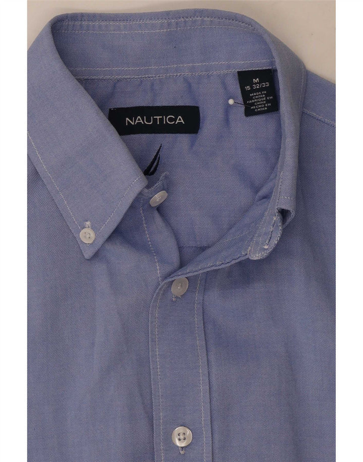 Camisa Nautica para hombre talla 15 algodón azul medio