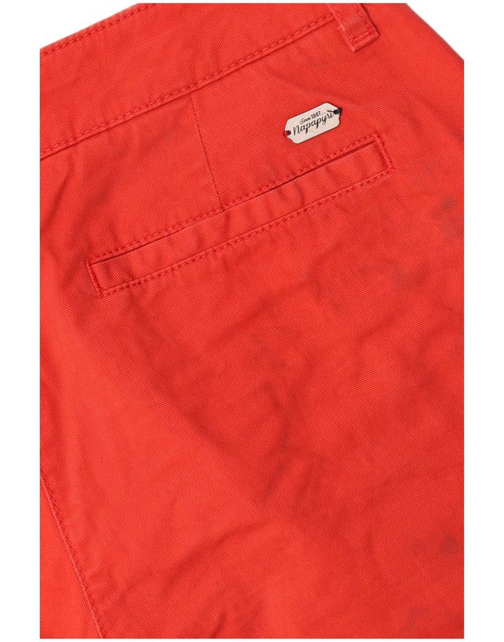 Shorts Chinos Napapijri Geographic Mujer W30 Poliéster Rojo Medio