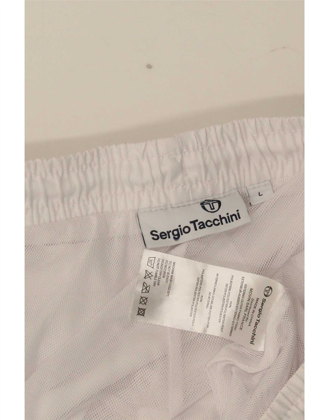 Sergio Tacchini Pantalón De Chándal Hombre Joggers Large Poliéster Blanco