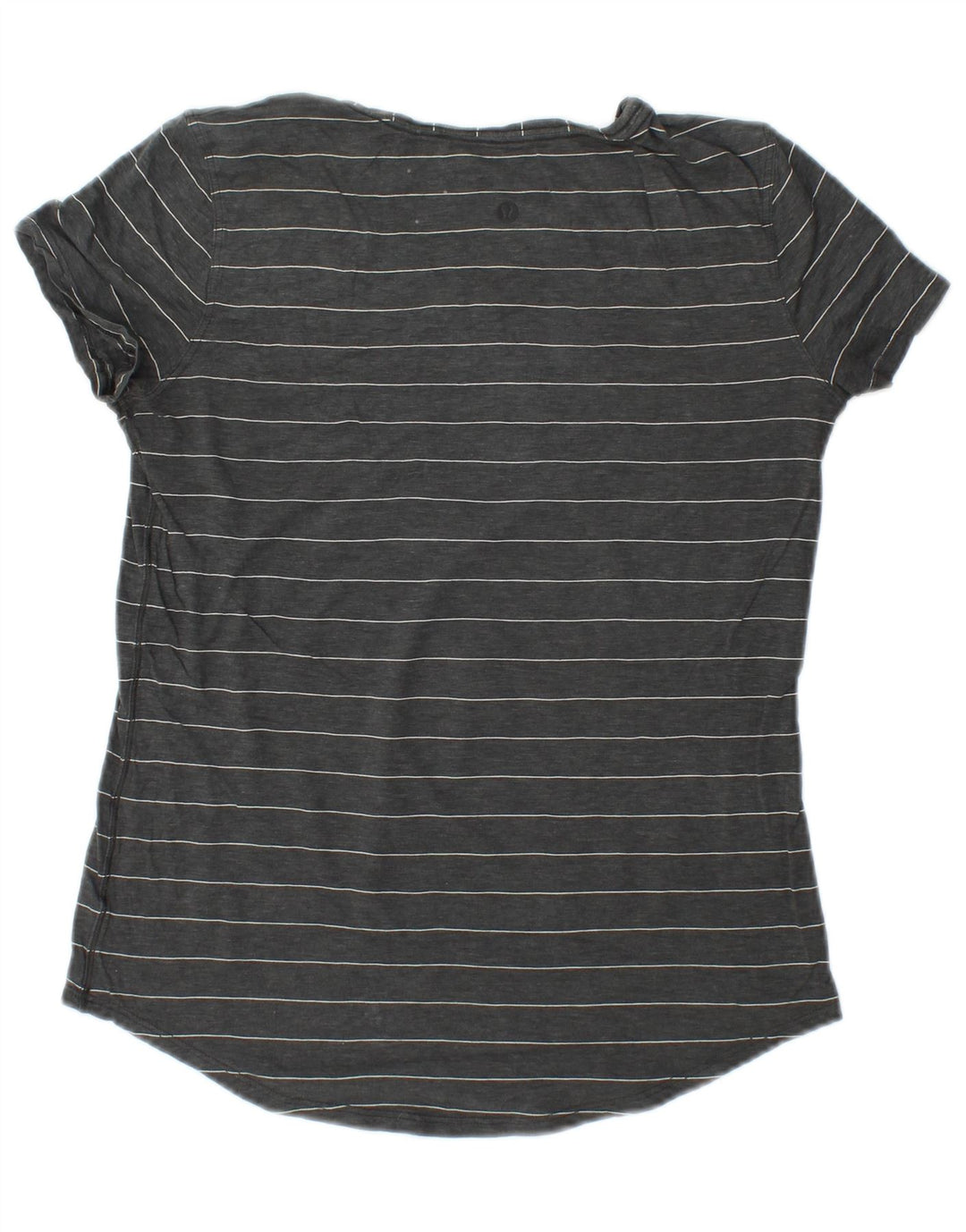 LULULEMON Camiseta para Mujer Top UK 10 Small Gris Rayas