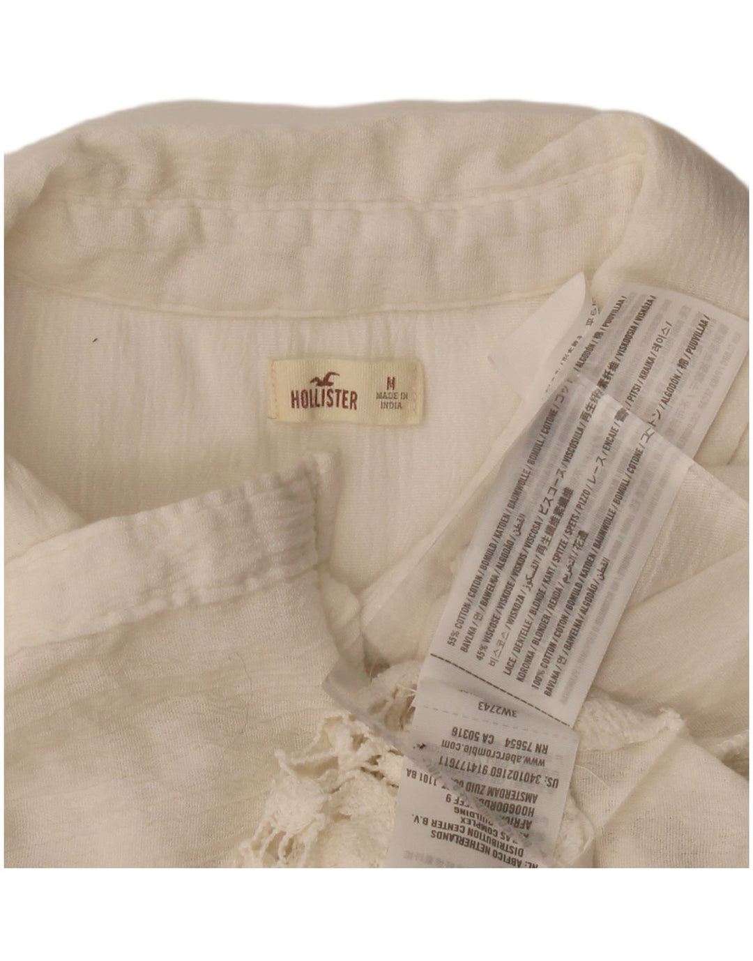 Hollister Blusa sin mangas para mujer UK 44 Algodón beige medio