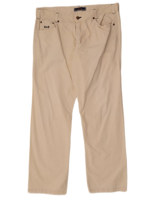 Harmont & Blaine Pantalones casuales rectos para hombre IT 54 2XL W36 L30 Blanco