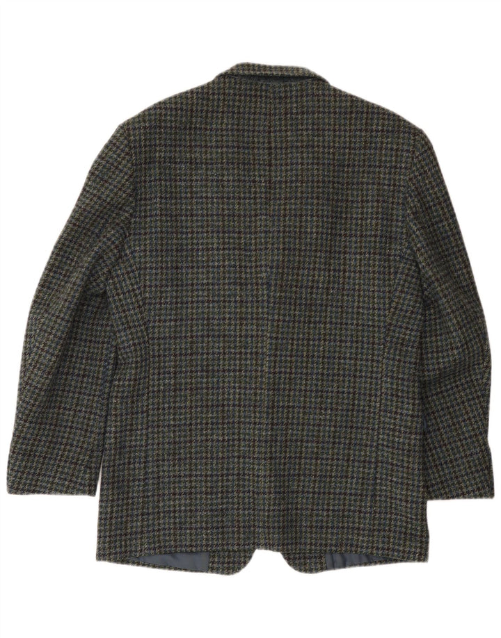 Konen Munchen Chaqueta tipo blazer de 3 botones para hombre EU 50 Large Green Houndstooth