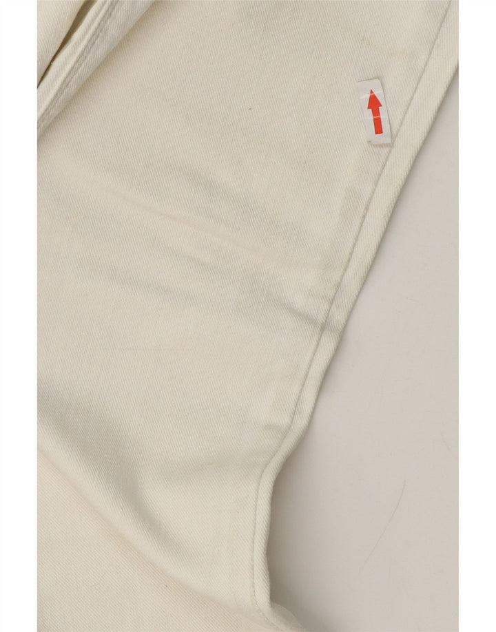 Levi's Mujer 571 Slim Jeans W28 L30 Algodón Blanco