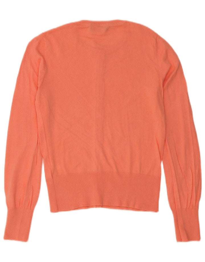 Oasis - Cárdigan para mujer, talla 10, algodón naranja pequeño