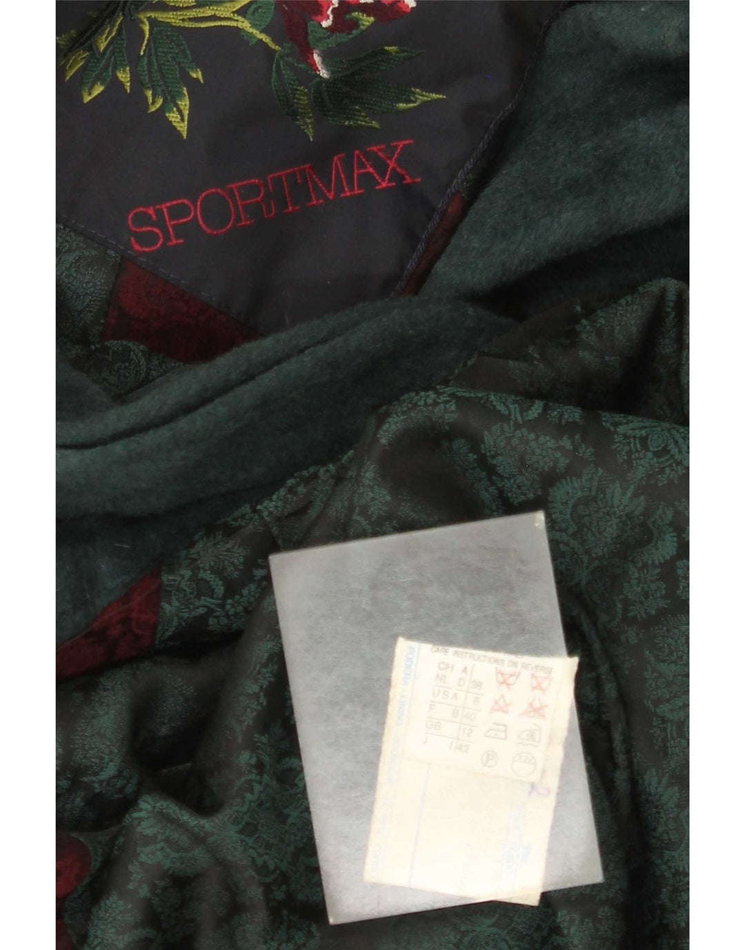 Sportmax Abrigo extragrande para mujer Reino Unido 12 Lana verde medio