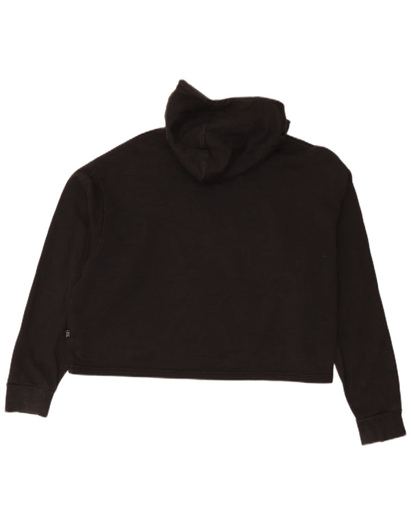 Puma Mujer Crop Graphic Oversize Sudadera con Capucha Jumper UK 18 XL Algodón Negro