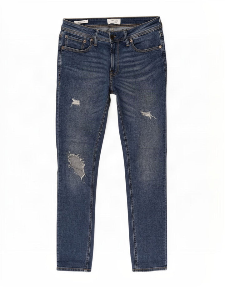 Jack & Jones Mujer Liam Vaqueros Pitillo Desgastados W30 L32 Azul