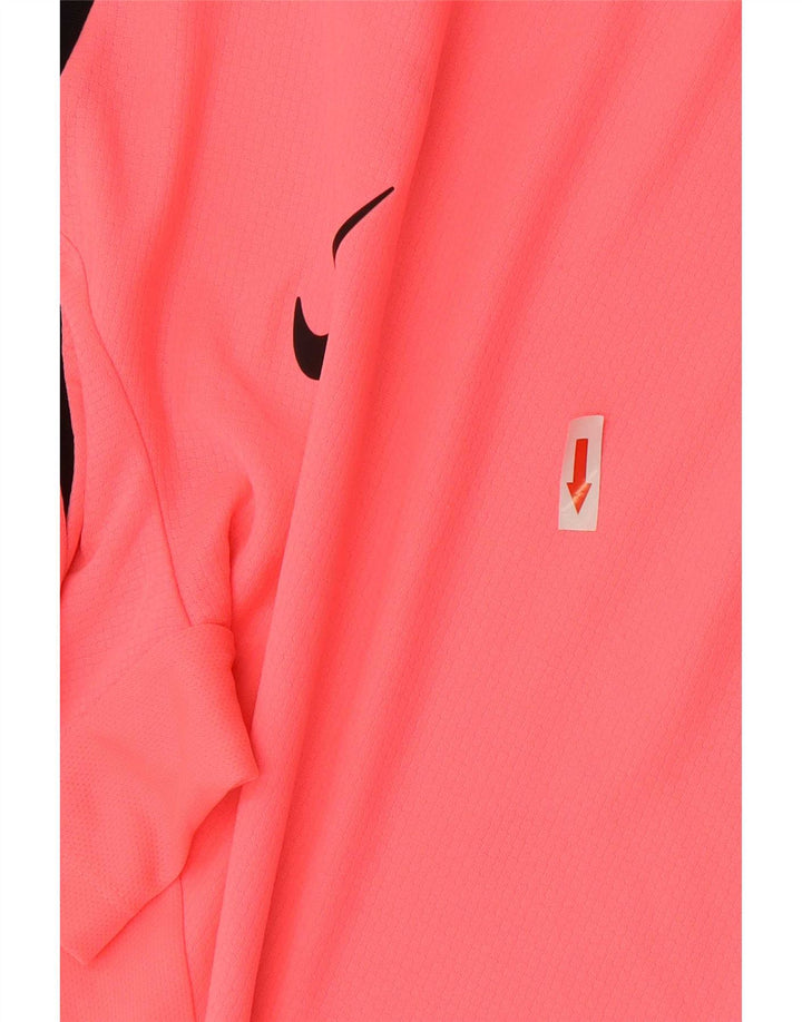 Camiseta Nike Dri Fit para hombre, talla grande, color rosa, poliéster