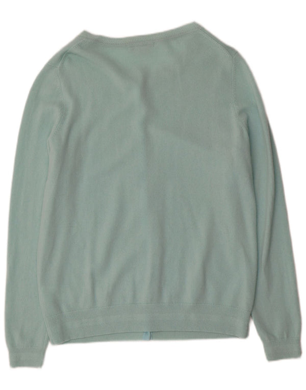 Boden Suéter tipo cárdigan para mujer UK 46 Large Turquesa Cashmere