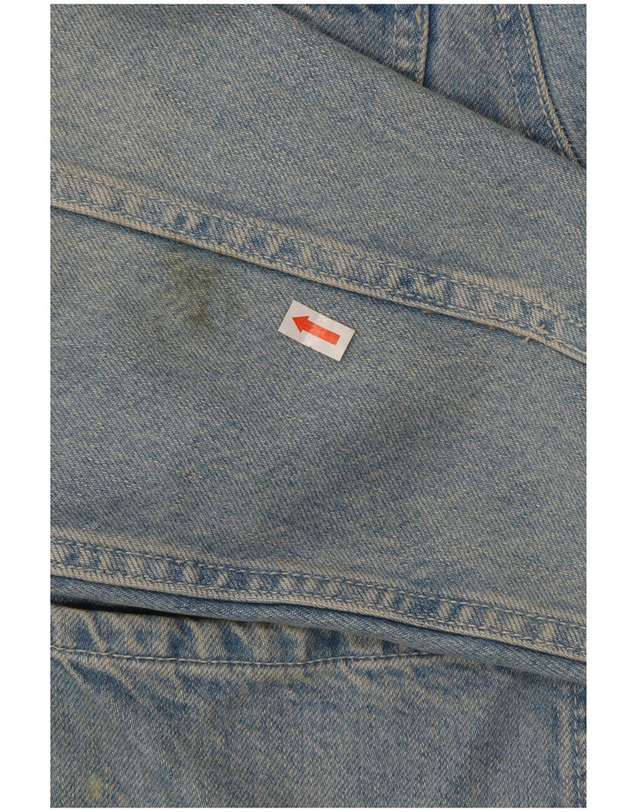 Zara Hombre Chaqueta Vaquera UK 38 Azul Medio Algodón