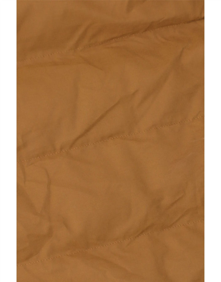 Superdry Abrigo acolchado con capucha para mujer, Reino Unido 42, Poliéster beige medio