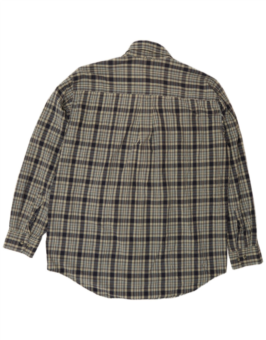 Camisa Timberland Hombre Algodón A Cuadros Azul Medio