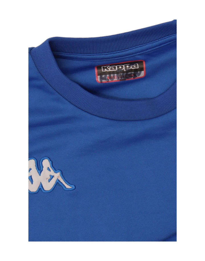 Camiseta Kappa Hombre Manga Larga Azul Medio