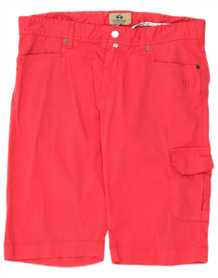 LA MARTINA Shorts cargo para hombre W34 Algodón rosa grande