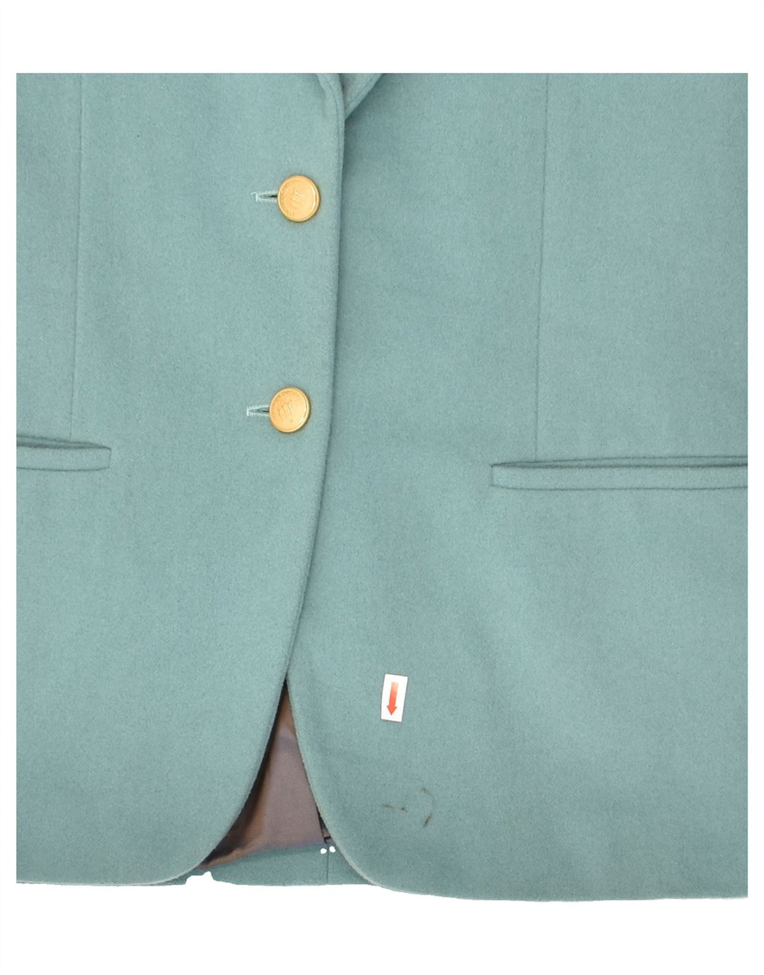 HENRY COTTONS Chaqueta tipo blazer de 2 botones para mujer IT 40 Small Green