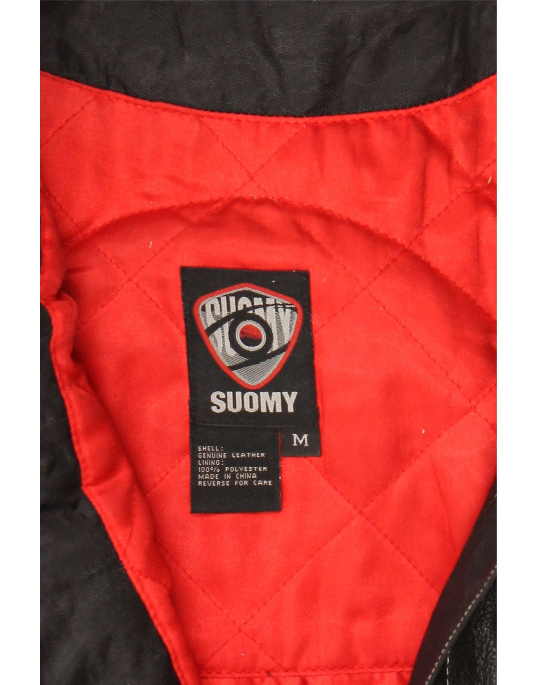 Suomy Chaqueta de cuero Moto Racer para mujer UK 12 Medium Black Leather