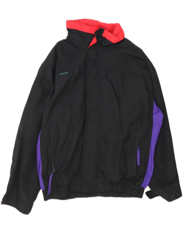 Columbia Chaqueta Bomber Bugaboo para Hombre Reino Unido 40 Grande Nylon Color Block Negro
