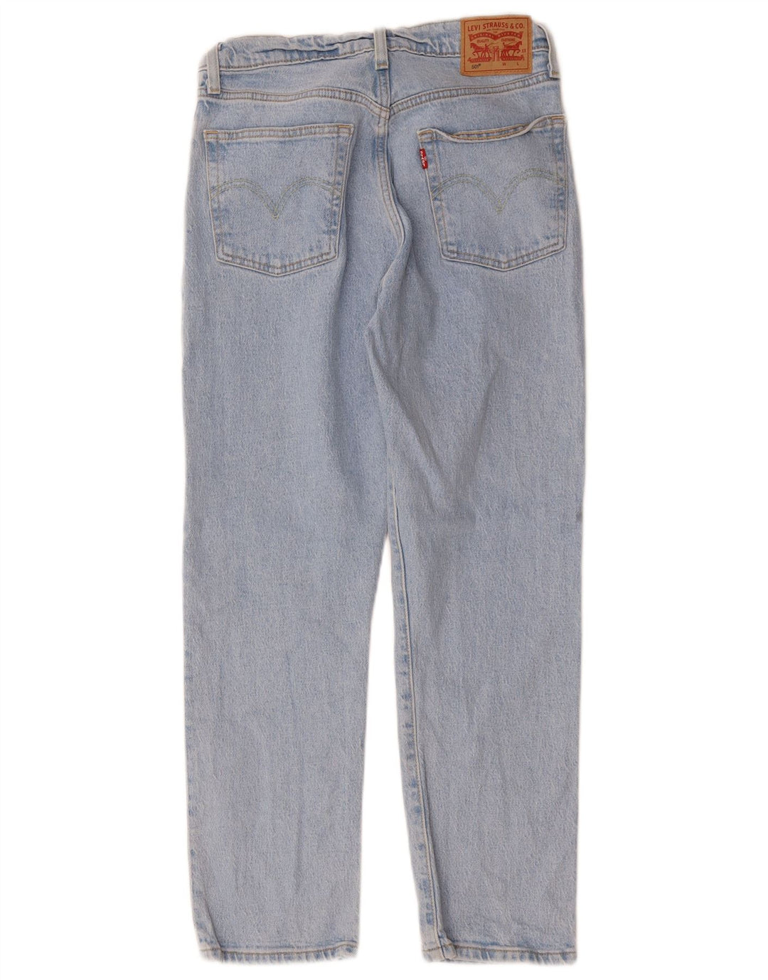 LEVI'S Vaqueros Rectos 501 Mujer W28 L26 Algodón Azul