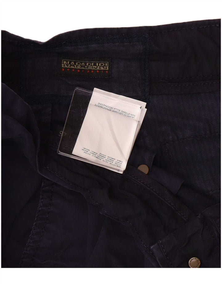 Napapijri Shorts cargo para hombre IT 46 Small Azul marino Algodón