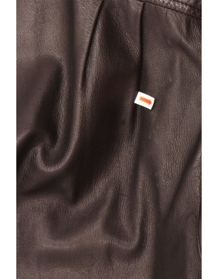 Danier Chaqueta de cuero extragrande para mujer UK 6 XS Negro