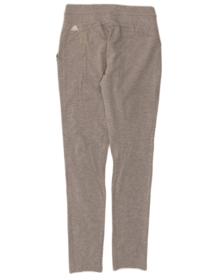 Adidas Pantalones de chándal para mujer UK 8/10 Small Grey Moteado Poliéster
