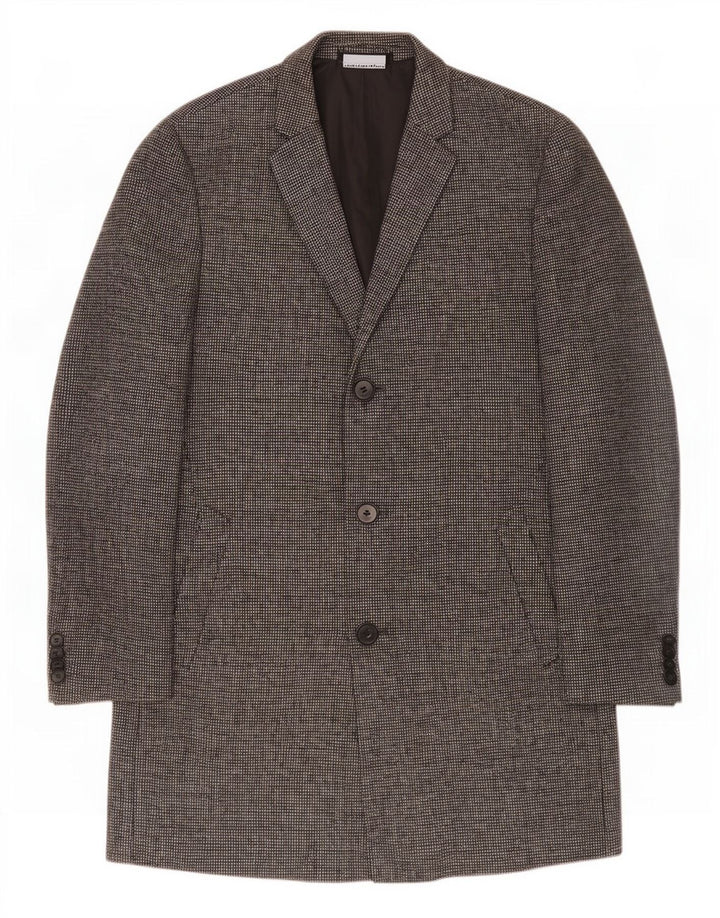 Marks & Spencer Abrigo para hombre Reino Unido 40 Lana gris grande