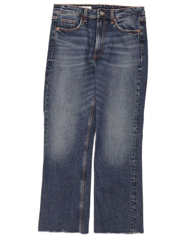 Zara Jeans rectos para mujer EU 38 Small W28 L26 Algodón azul